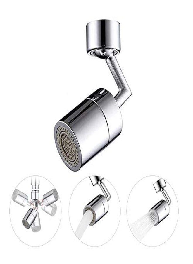 See more Splash Filter Faucet Aerator Universal Rotating Faucet Extender with Various Faucet Adapter, Faucet Sprayer Attachment for Kitchen Sink Bathroom - Image 3